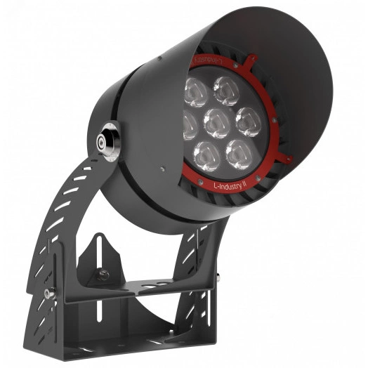 Архитектурный светильник L-industry II 82Вт 9020Лм диаграмма Г10х30 R (красный) силикатное стекло металл поворотное крепление 220AC IP65 антибликовый козырек