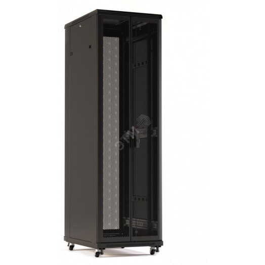 Шкаф напольный TTR-4281-DD-RAL9005  19-дюймовый,  42U, 2055x800х1000 мм (ВхШхГ)