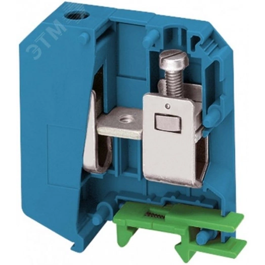 Клеммник винтовой проходной сечением провода 50мм.кв