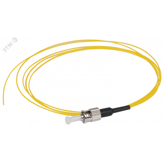 Шнур оптический коммутационный монтажный (Пигтеил  для одномодового кабеля (SM) 9/125 (OS2) FC/UPC LSZH 1,5метра