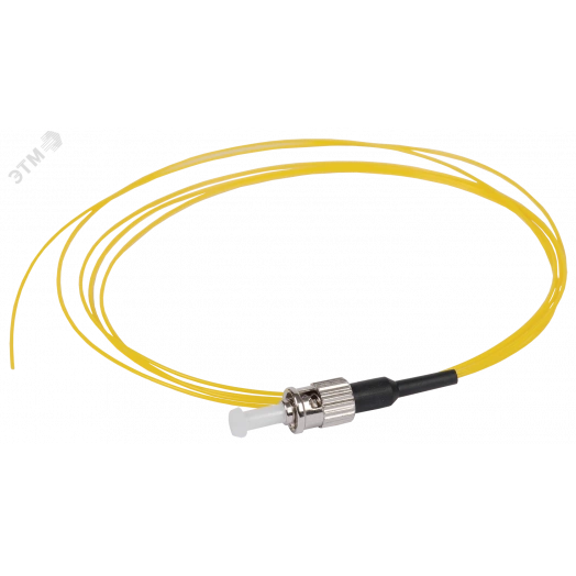 Шнур оптический коммутационный монтажный (Пигтеил  для одномодового кабеля (SM) 9/125 (OS2) FC/UPC LSZH 1,5метра