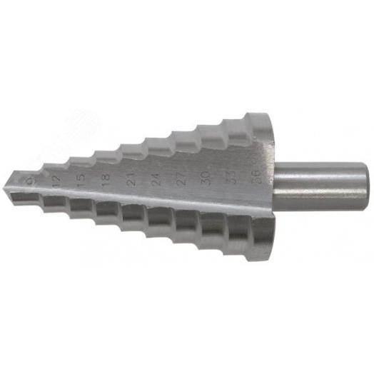 Сверло ступенчатое HSS по металлу, 13 ступеней, 6-30 мм