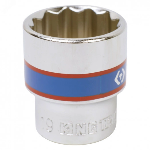 Головка торцевая стандартная двенадцатигранная 3/8', 19 мм