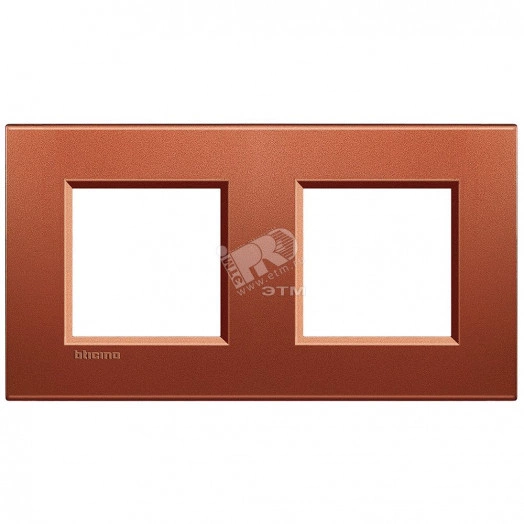 LivingLight Рамка прямоугольная 2 поста Красный шелк