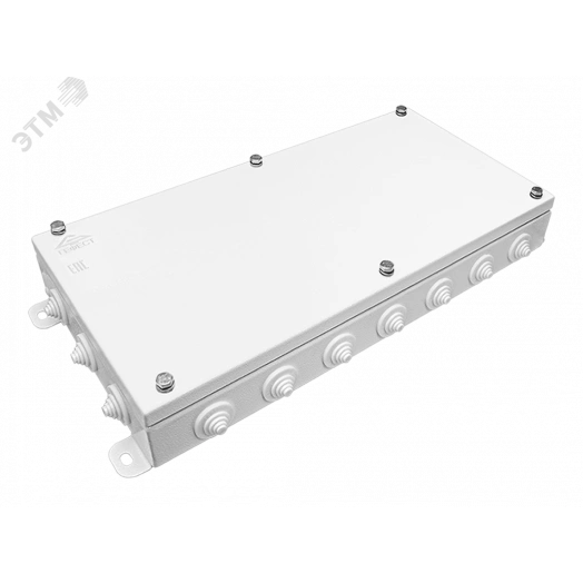 Коробка монтажная огнестойкая КМ-О (64к*6,0)-IP55-2040, корпус из оцинкованной стали, количество вводов 20