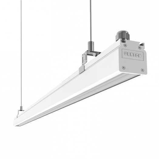 Светильник светодиодный Mercury Mall IP54 1095x54x58мм линза 89°x115° 40W 4000К белый RAL9003