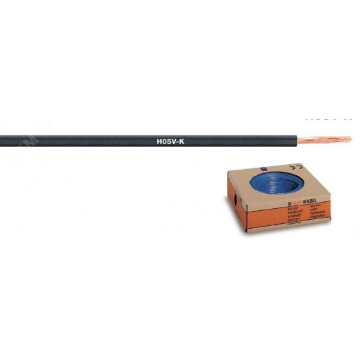 Провод монтажный H05V-K 1X0.35 GN