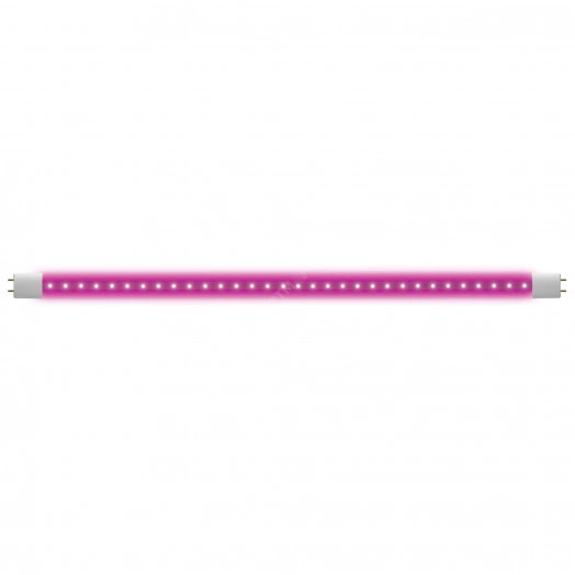 Лампа светодиодная для растений 9W LED-T8-9W/SPSB/G13/CL PLP30WH Форма T8, прозрачная. Спектр для рассады и цветения. ТМ Uniel.