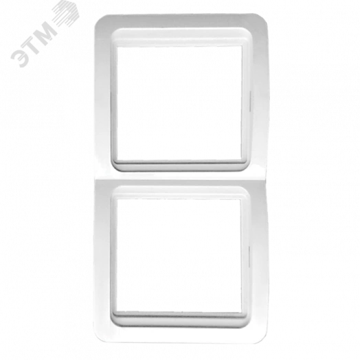 Лондон Рамка 2 поста вертикальная белая