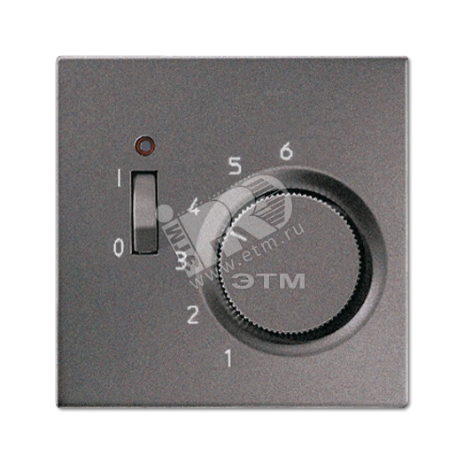 Крышка для регулятора температуры воздуха помещений  антрацит