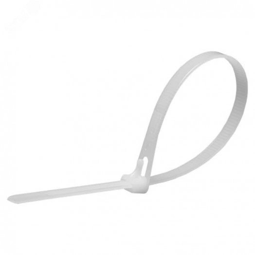 Хомут нейлоновый многоразовый 8x250мм, белый (100шт в упак) Stekker