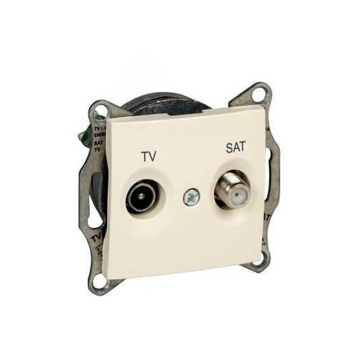 Sedna Розетка телевизионная TV/SAT оконечная 1Дб в рамку бежевая