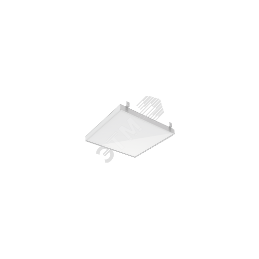 Светильник светодиодный GR070 2.0 45 Вт 6500К 588*588*50мм с планками для подвеса с опаловым рассеиват.DALI белый IP40