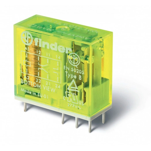 Реле безопасности, Контакты AgNi Дополнительно 125 VDC, Упаковка с 1 реле