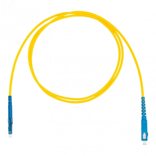 Шнур оптический коммутационный (патч-корд), LC-SC симплекс simplex OS2, нг(А)-HF, желтый, 3,0 м