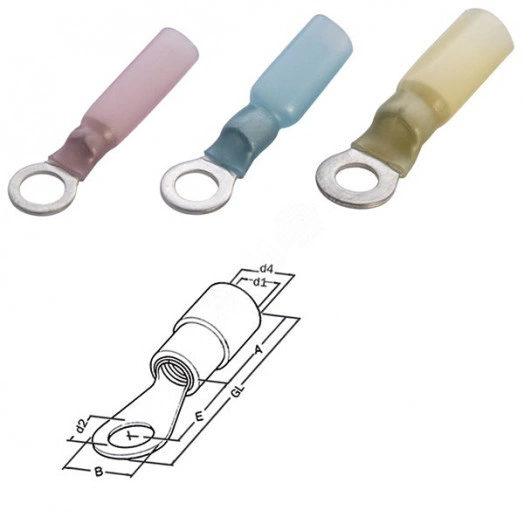 Наконечник кольцевой, термоусадочная изоляция 0,5-1 M10 (упак. 100 шт.)