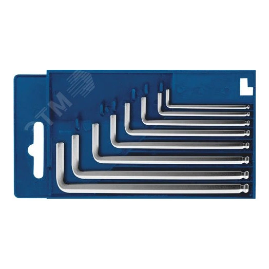 Ключи шестигранные с шаром в коробочке 8 шт (1.5-8 мм)