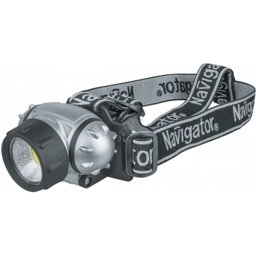 Фонарь светодиодный NPT-H14-3AAA 1Вт COB LED 110лм 20м налобный пластик