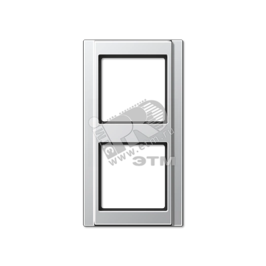 Рамка 2 поста алюминий