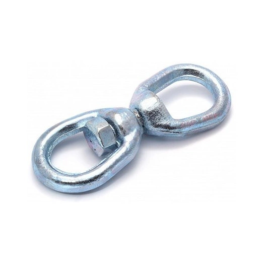 Вертлюг петля-петля 10мм оцинкованный