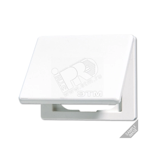 Крышка откидная для штепсельных розеток и изделий с платой 50х50мм черная