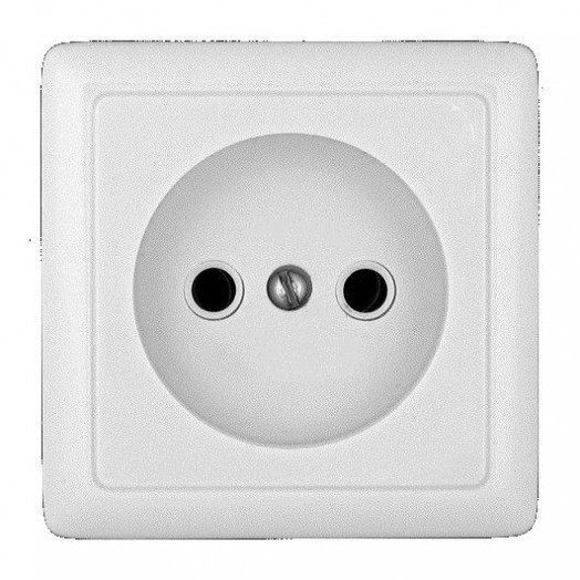 Розетка 1-м ОП Хит 10А IP20 250В без заземл. без защ. шторок бел. SchE RA10-131-B