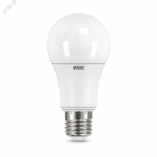 Лампа светодиодная LED 11 Вт 800 Лм 3000К теплая E27 A60 (2 лампы в упаковке) Elementary Gauss