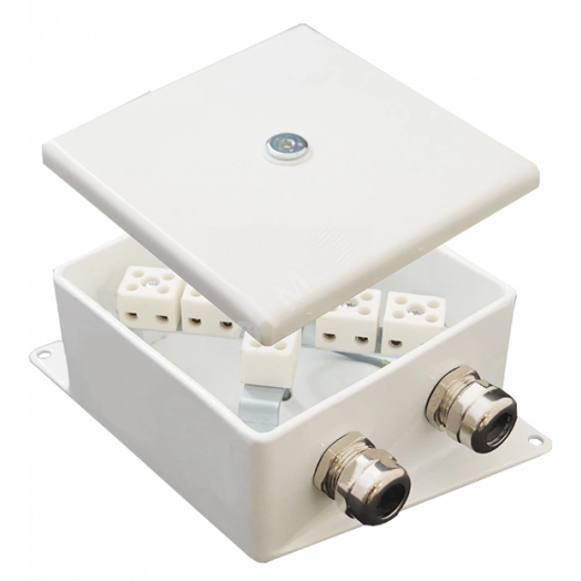 Коробка монтажная огнестойкая КМ-О (4к)-IP66-120х120 два ввода AB