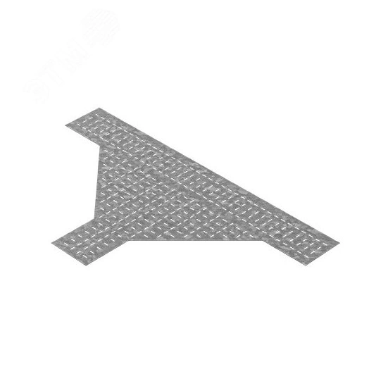 Донная вставка для тройника для лотков ЛКР 500, толщ. 1,0 мм, Сендзимир цинк