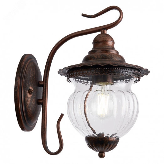 Светильник НБУ-60w вниз Е27 IP44 коричневый