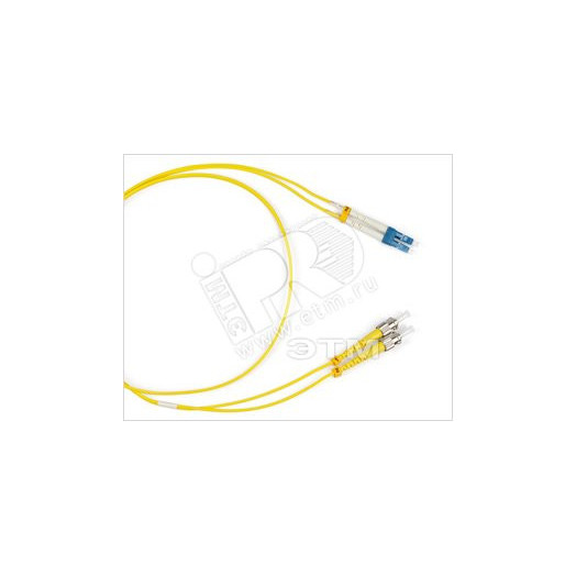 Патч-корд волоконно-оптический (шнур) SM 9/125 (OS2) ST/UPC-LC/UPC duple* LSZH 3 м