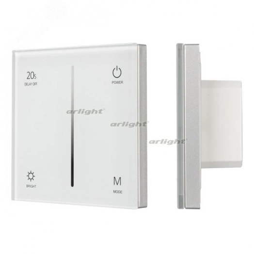 Панель SMART-P36-DIM-IN White (230V, 1.5A, TRIAC, Sens, 2.4G) (ARL, IP20 Пластик, 5 лет)