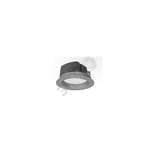 Светильник светодиодный DL-PRO круглый встраиваемый 144*71мм 20W 3000K IP65 диаметр монтажного отверстия 125-135мм серый RAL7045