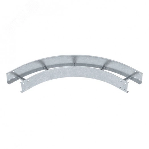 Угловая секция 90° лестничного лотка 110х200 мм R=500 мм