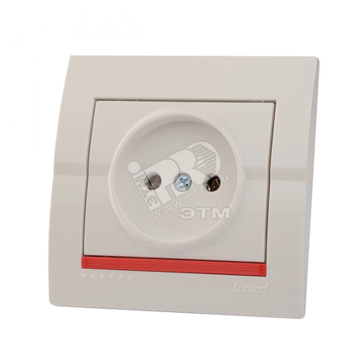 DERIY Розетка без заземления ПБТ белый