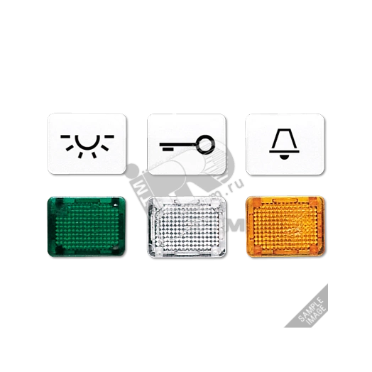 Окошко с символом для KO-клавиш символ освещение слоновая кость