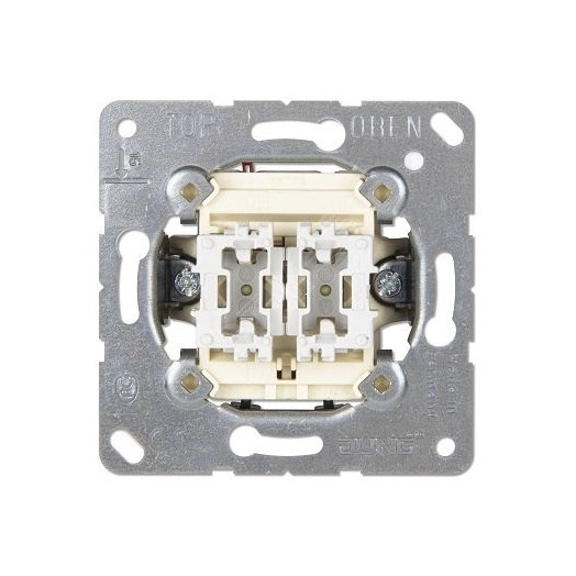 Выключатель 2-клавишный. Механизм. 10A 250Вт. Серия- Eco Profi. Механизм.