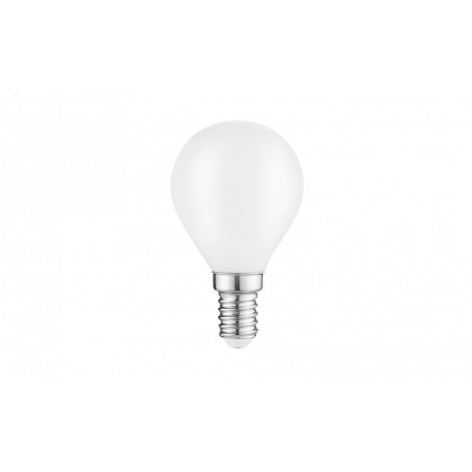 Лампа светодиодная LED 9 Вт 610 Лм 4100К белая Е14 Шар диммируемая milky Filament Gauss