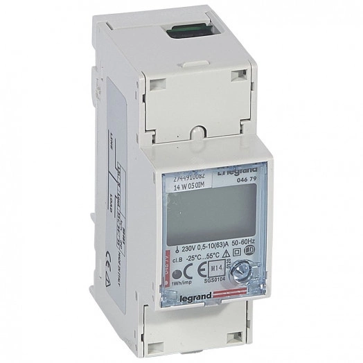 Счетчик 63A моно 2 модуля MID RS485