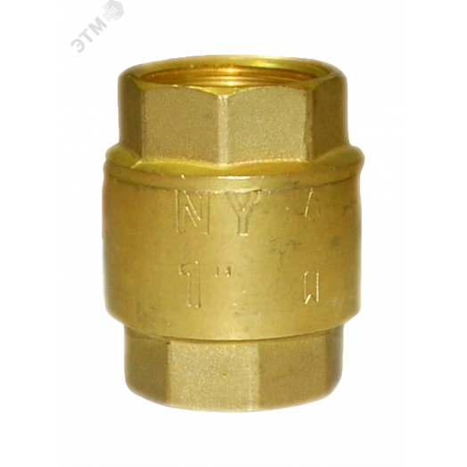 Обратный клапан Тип 10.306 DN 32 PN 16 Тмакс.град 90 резьба латунь/латунь