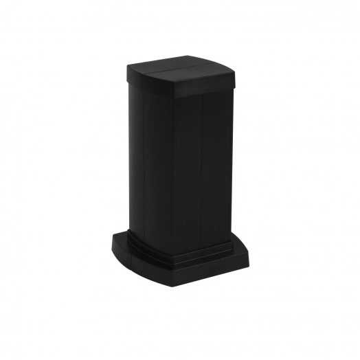 Snap-On мини-колонна алюминиевая с крышкой из пластика 4 секции, высота 0,3 метра, цвет черный