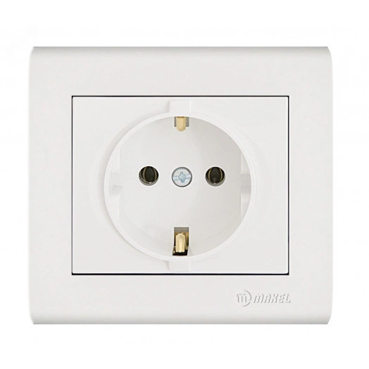 MANOLYA Розетка скрытая установка, с заземляющим контактом