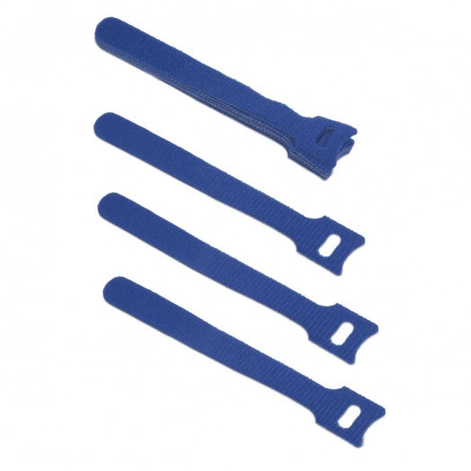 Хомут для кабеля, липучка с мягкой застежкой, 135x14 мм, черный (10 шт.)