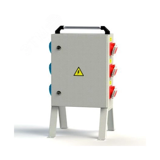 Щит механизации ЩМ-РУСП-40-4х1П-4х3П IP54 (ввод 40А с 1 УЗО, 4 розетки 1Р+N+PE 16A, 4 розетки 3Р+N+Р