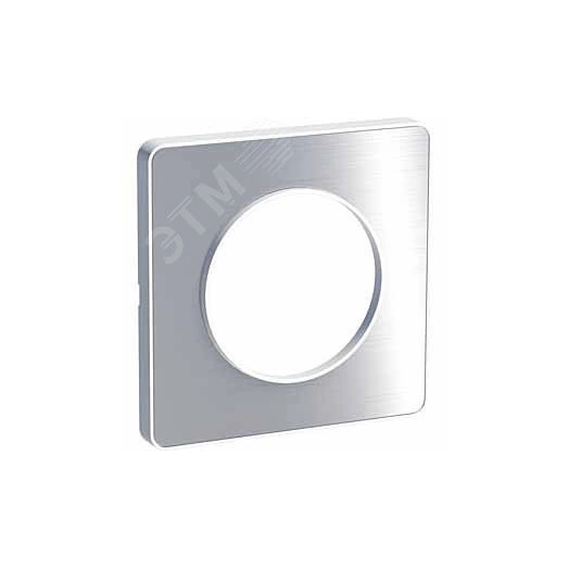 ODACE Рамка 1 пост глянцевая алюминий