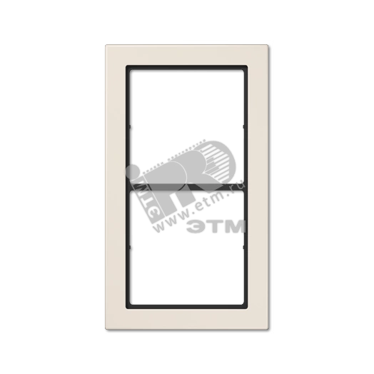 Рамка 2 поста слоновая кость