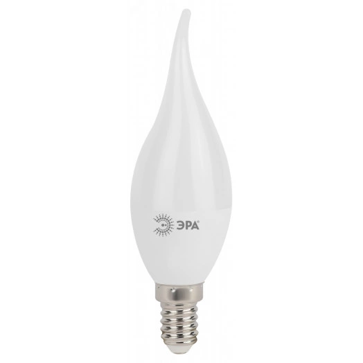 Лампа светодиодная LED BXS-5W-840-E14 (диод, свеча на ветру, 5Вт, нейтр, E14 (10/100/2800) ЭРА