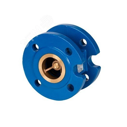 Клапан обратный  фланцевый NVD402R PN16 DN50 пружинный с аксиальным затвором , чугун GJL250