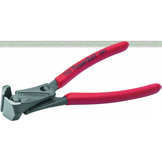 Кусачки силовые торцевые с рычажным механизмом 200 мм, PowerBolt, обливные рукоятки