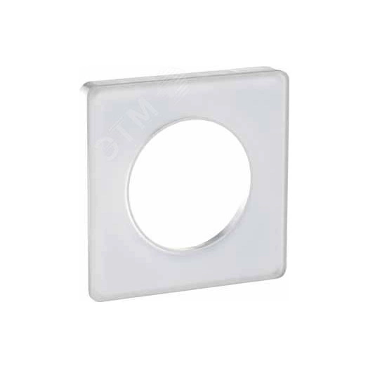 ODACE Рамка 1 пост прозрачная белая